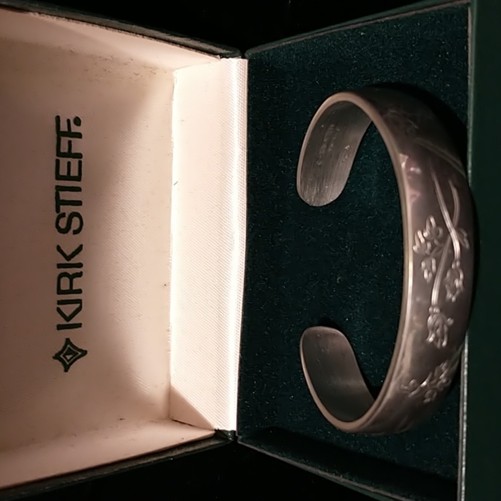 Vintage pewter bangle